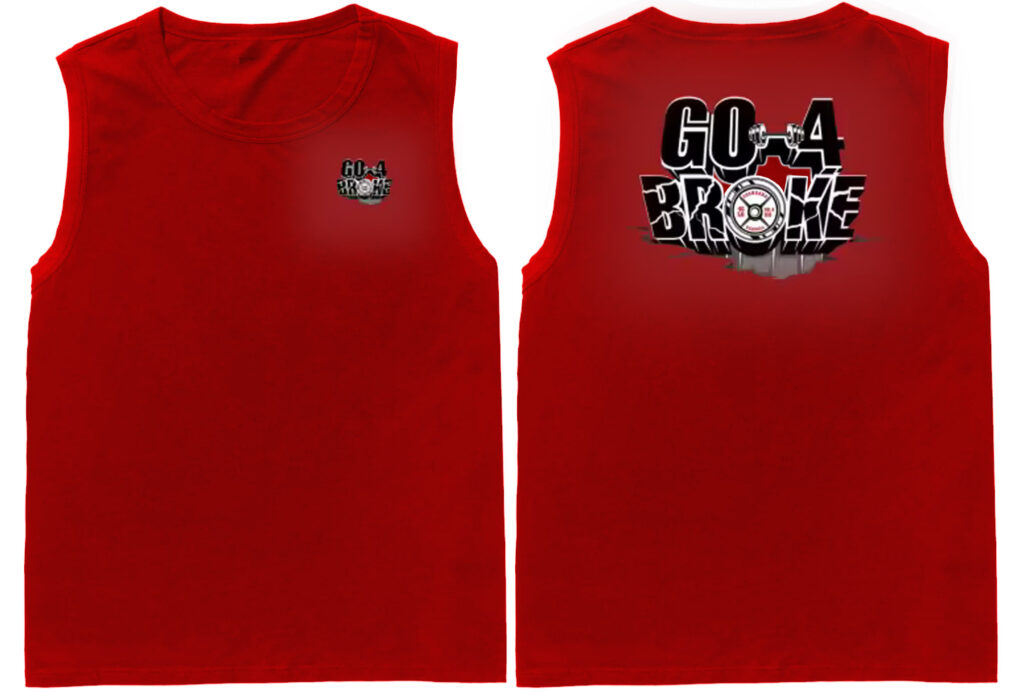 Tank Top Red 'Go 4 Broke Logo'
