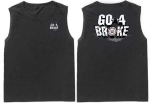 Tank Top Grey 'Go 4Broke Logo'